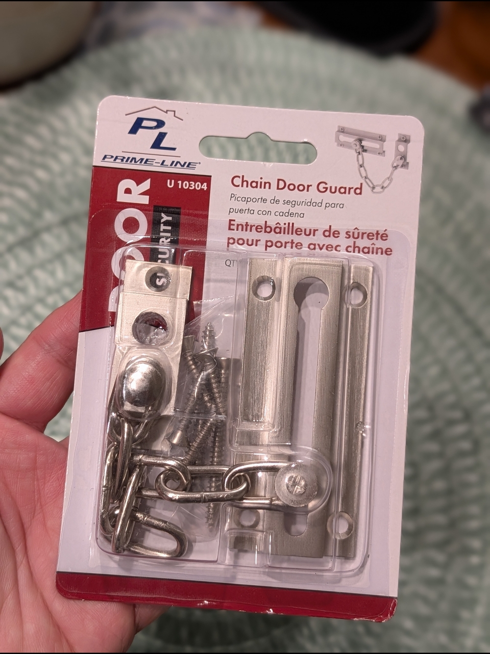 Prime-Line Chain Door Guard in Brushed Nickel